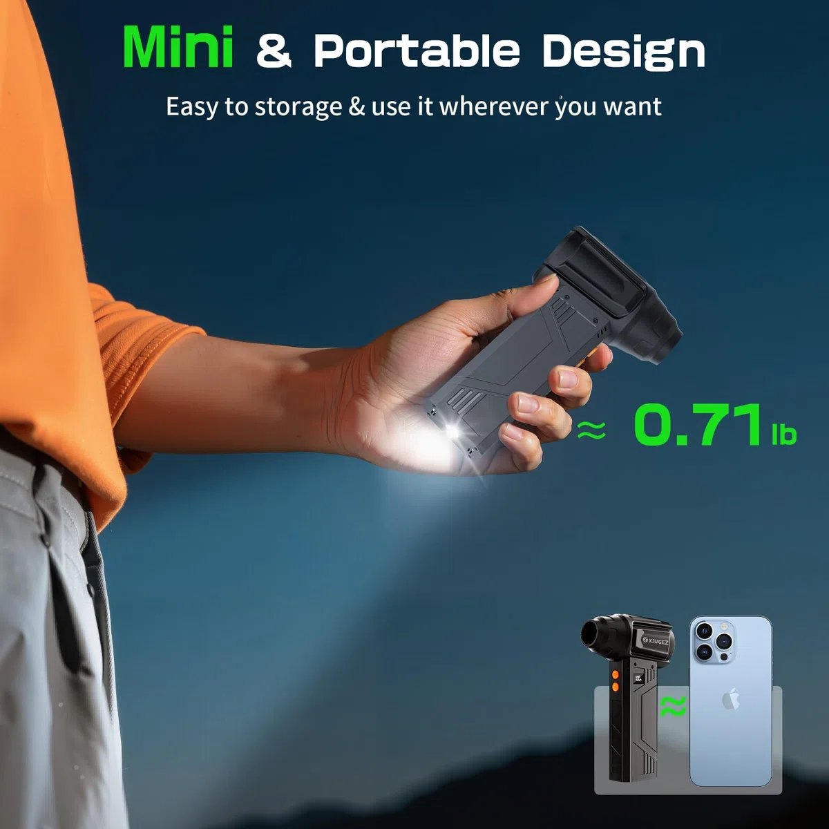 Soplador de Polvo Eléctrico,180000RPM Mini Soplador de Aire Potente de 4 Velocidades,Aire Comprimido Limpieza PC,Laptop,Teclado,Casa y Auto con Kit Limpieza PC en Lugar de Spray Aire Comprimido