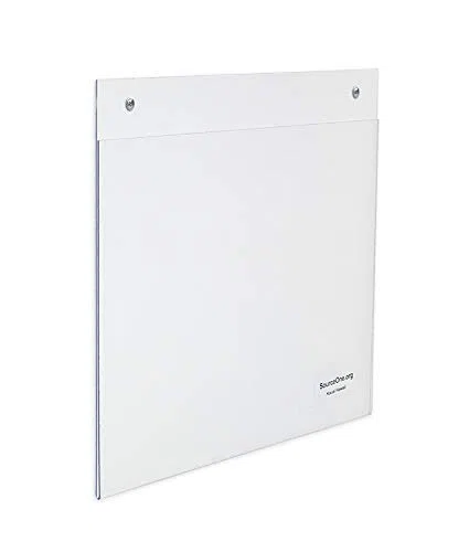 SourceOne WM-11X85-6P - Soporte de pared para señalizaciones (11 x 8,5 pulgadas, 6 unidades)