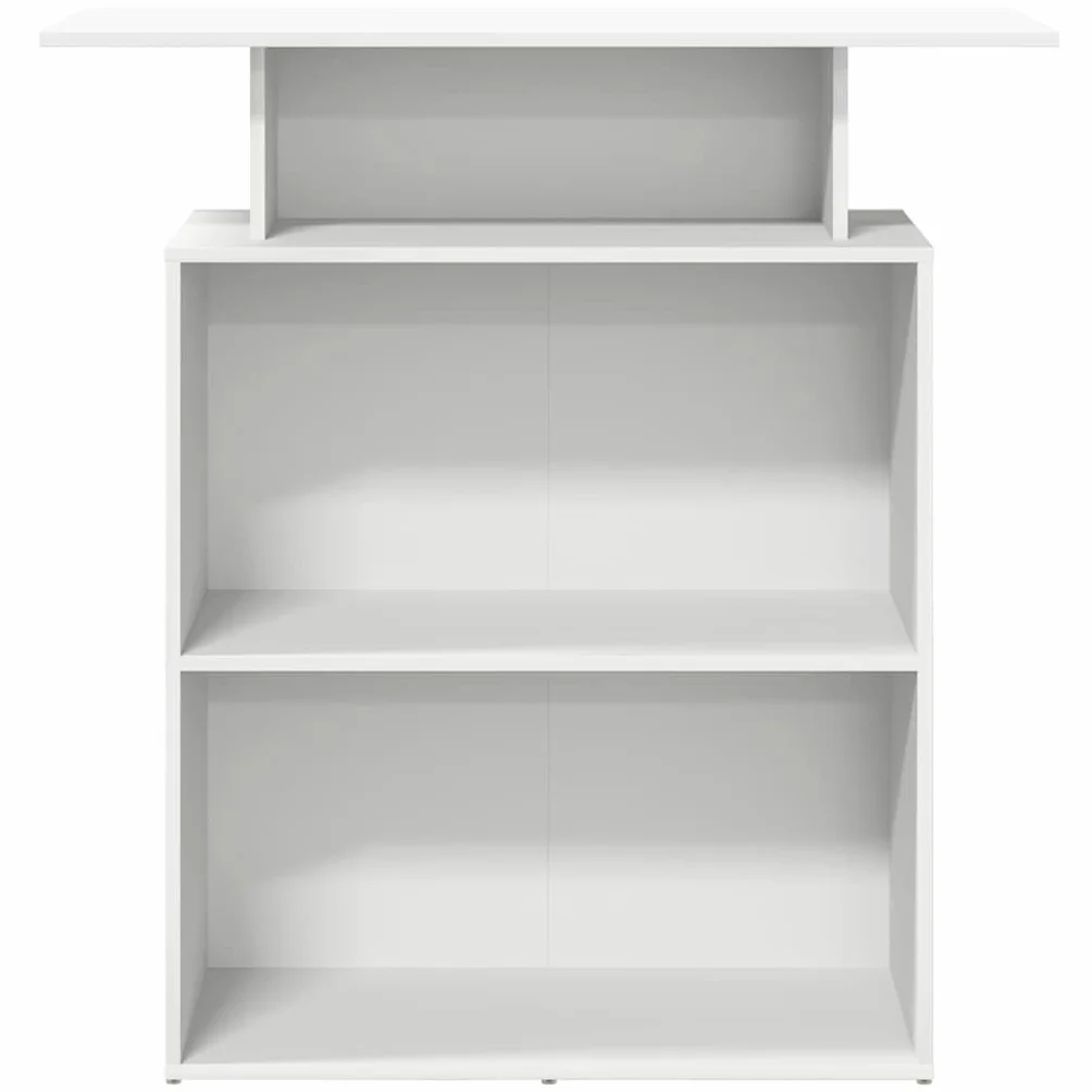 Genérico Mostrador de recepción Blanco 100x40x104 cm Madera de ingeniería,Mobiliario,Mobiliario de Oficina,Escritorios,859051