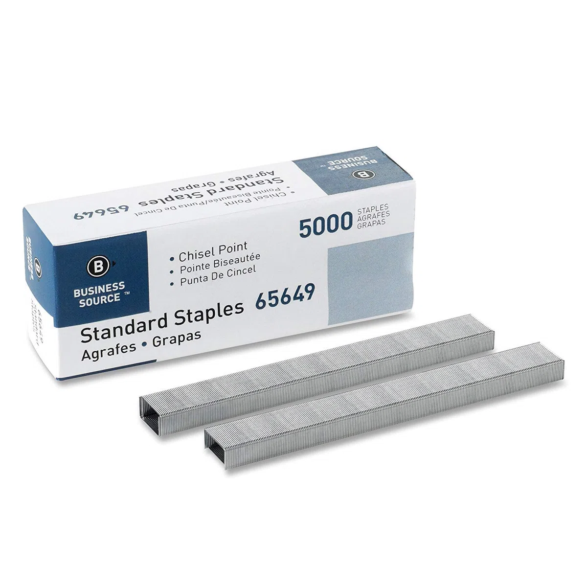 Business Source 65649 - Grapas de punta de cincel (5000 unidades)