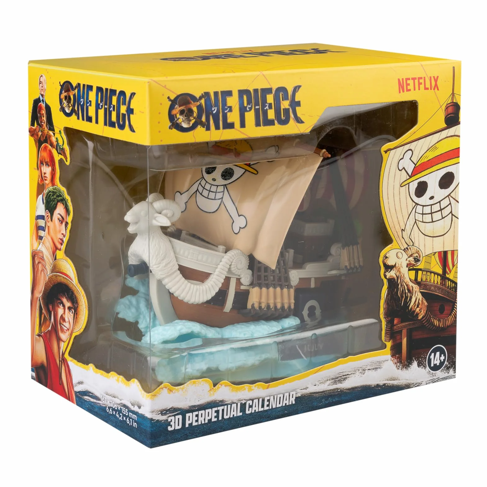 Calendario Perpetuo One Piece 3D - Figura One Piece para Decoración habitacion | Regalos para fans del Manga y Anime : Merchandising Oficial