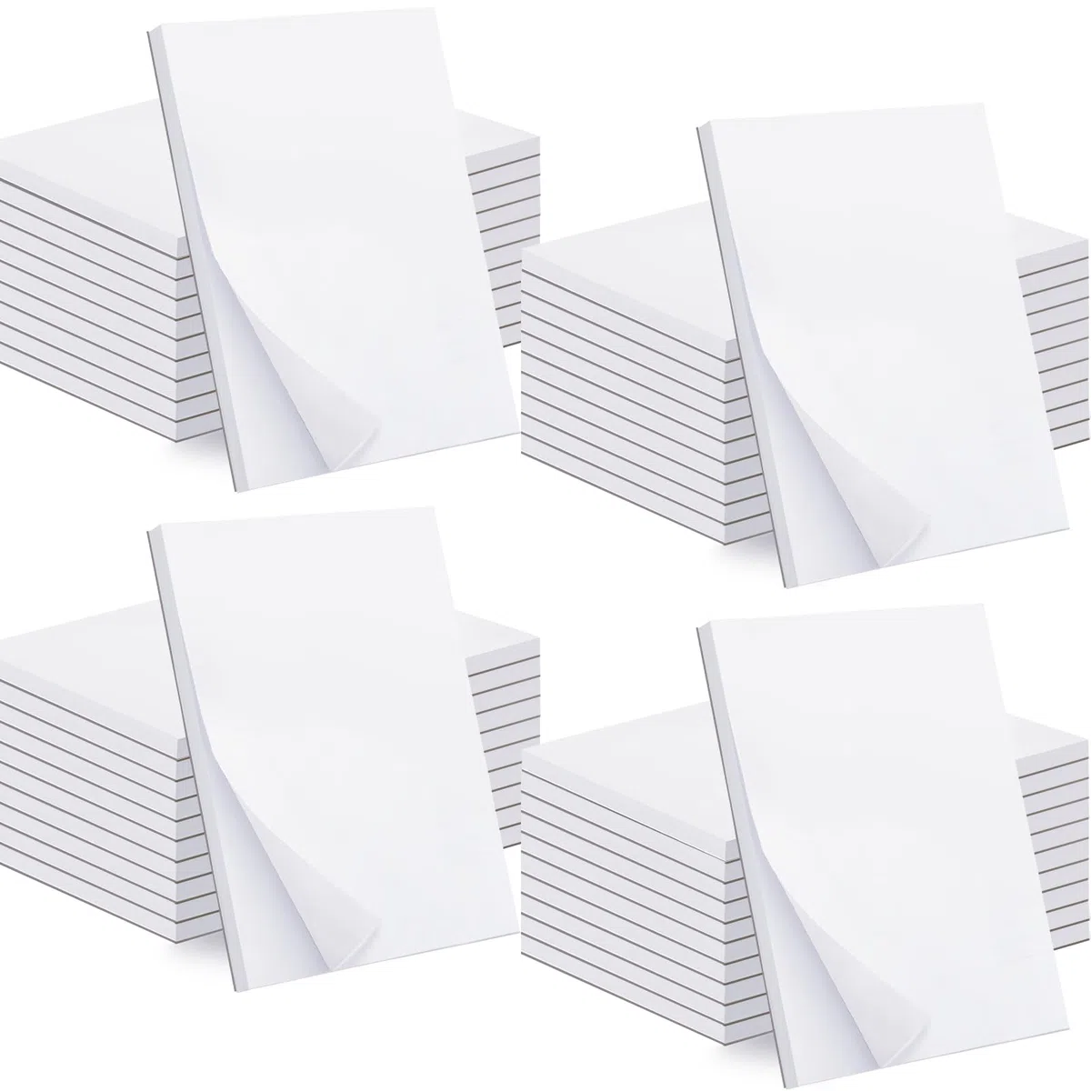 Beieverluck Paquete de 40 blocs de notas de 4 x 6 pulgadas, bloc de notas pequeños, 50 hojas por bloc de notas, bloc de notas en blanco, mini bloc de notas para compras, listas de tareas, escritura
