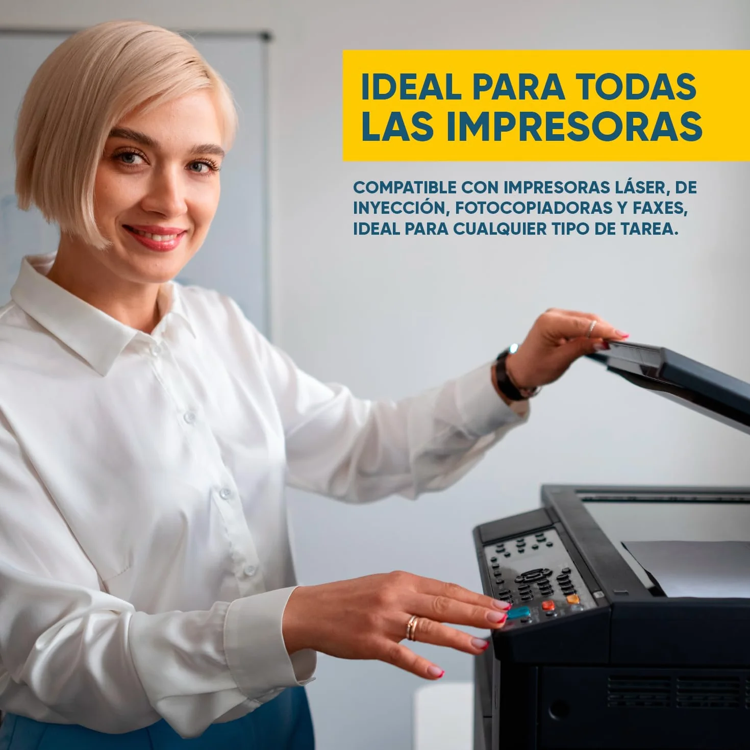 Papel Impresora A4 Multiusos 80gr 500 Hojas Paquete 5 Cajas 2500 Hojas