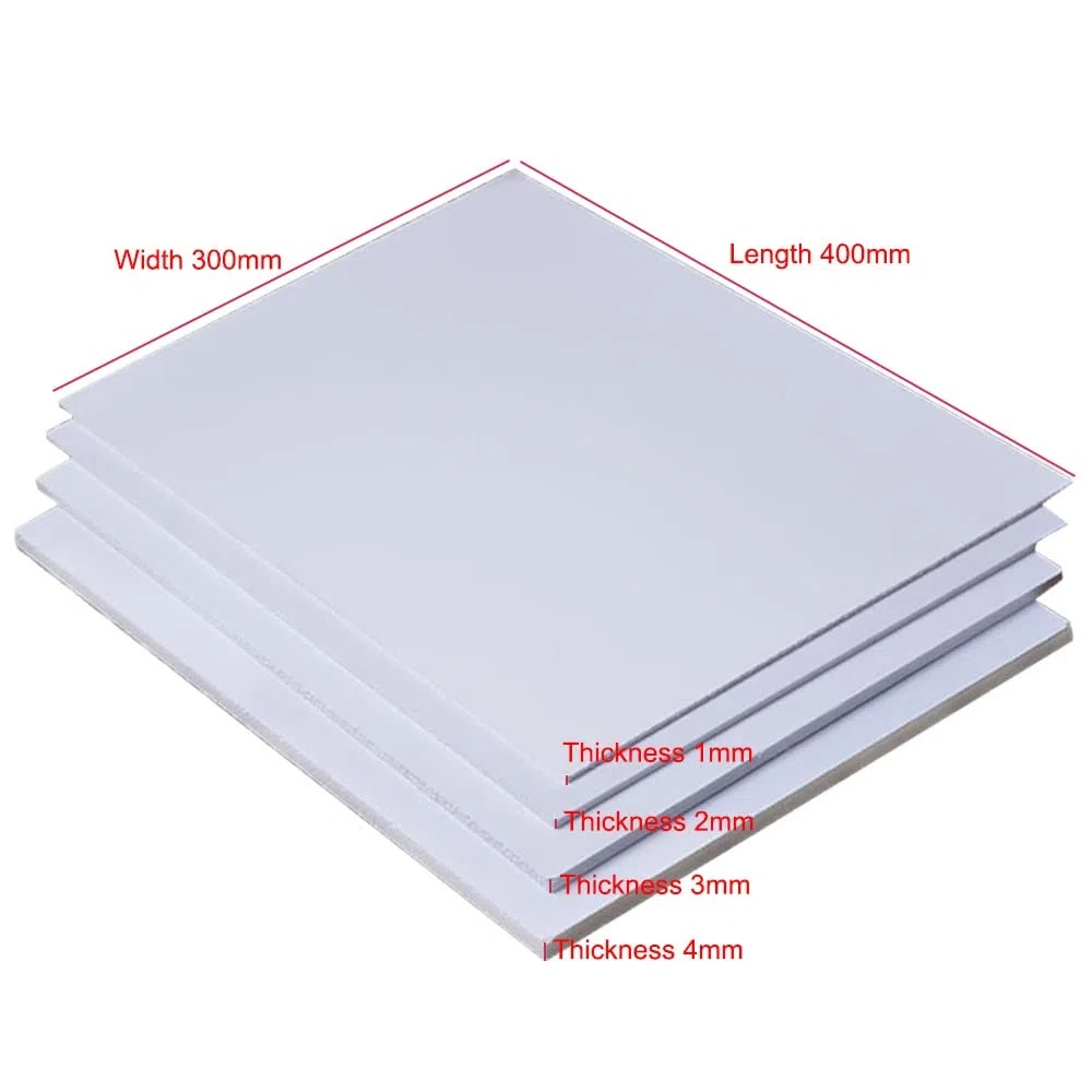 Paquete de 10 tableros de espuma blanca: hojas de núcleo de espuma de poliestireno for manualidades, proyectos escolares y fabricación de carteles(300x400x2mm)