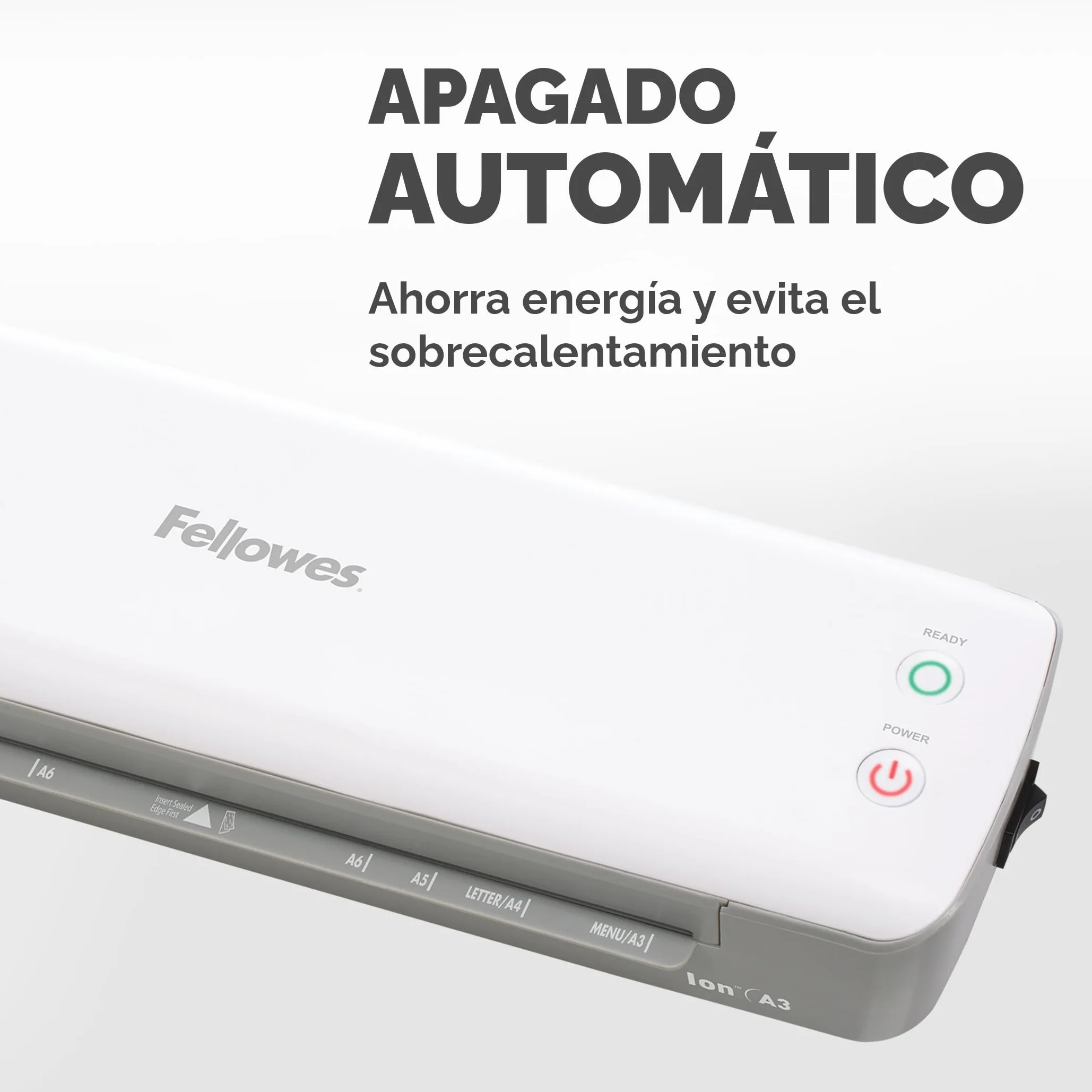 Fellowes Ion A3 Plastificadora de documentos 80-125 micras apagado automático blanco