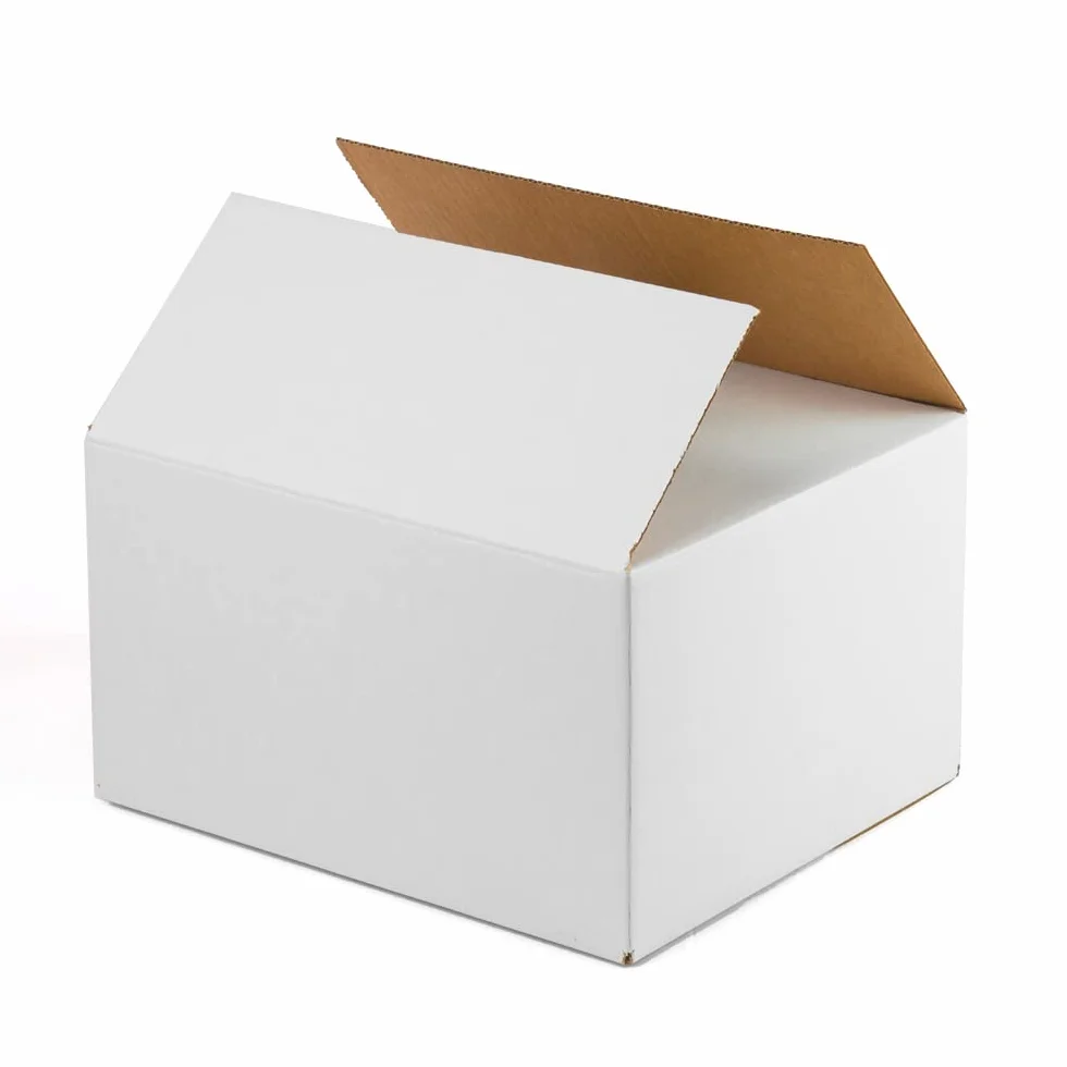 ONLY BOXES Pack 20 cajas cartón color blanco medidas interiores 40x30x30 cm. Cajas cartón con solapas canal simple reforzado para envíos, paquetería, mudanzas, regalo, AMA626