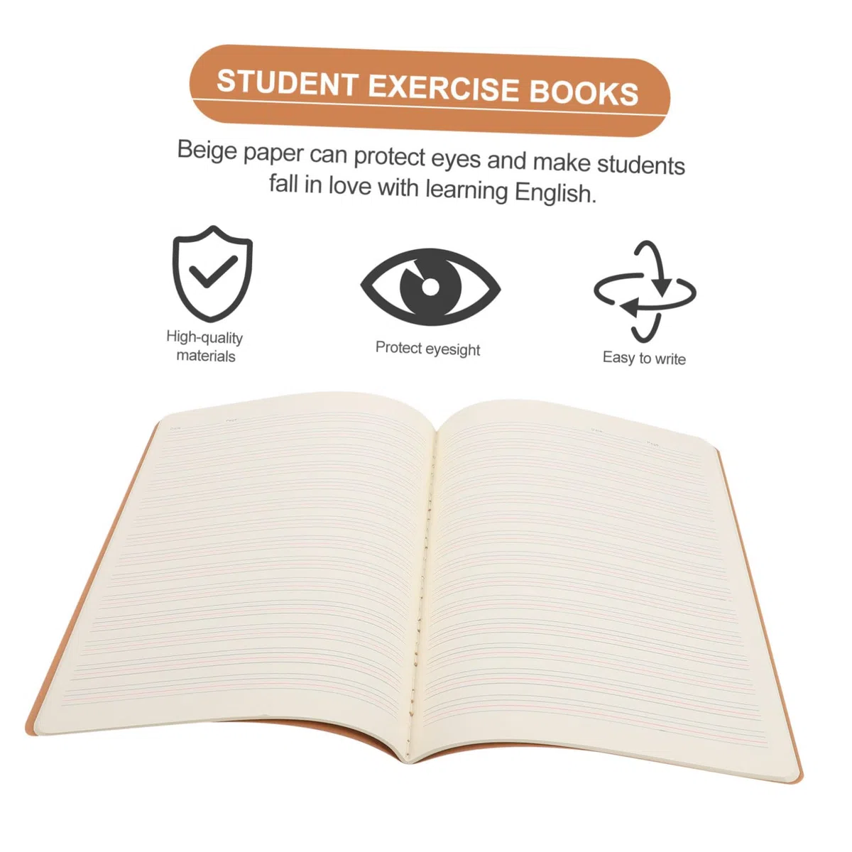 HOMSFOU Cuaderno de Ejercicios para Estudiantes 10 Piezas de Papel | Papelería para Estudiantes, Útiles Escolares, Libros para Tomar Notas, Decoracion Colegio