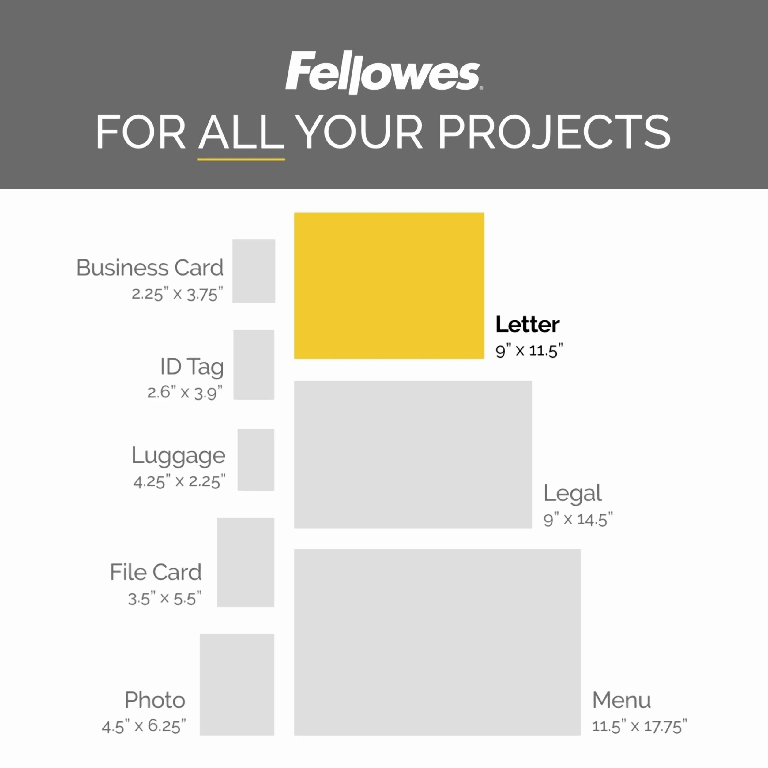 Fellowes 5743601 200pieza(s) - Plastificador (Transparente, Brillante, Letter, Térmico, 0,127 mm, 228 mm)