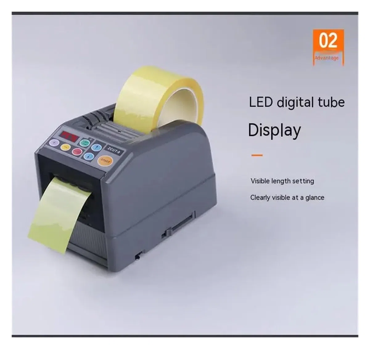 Dispensador Celo Automatico, Dispensador automático de cinta eléctrica, cortador de adhesivo, máquina cortadora de cinta eléctrica de papel adhesivo transparente,para envíos, escuelas, hogares