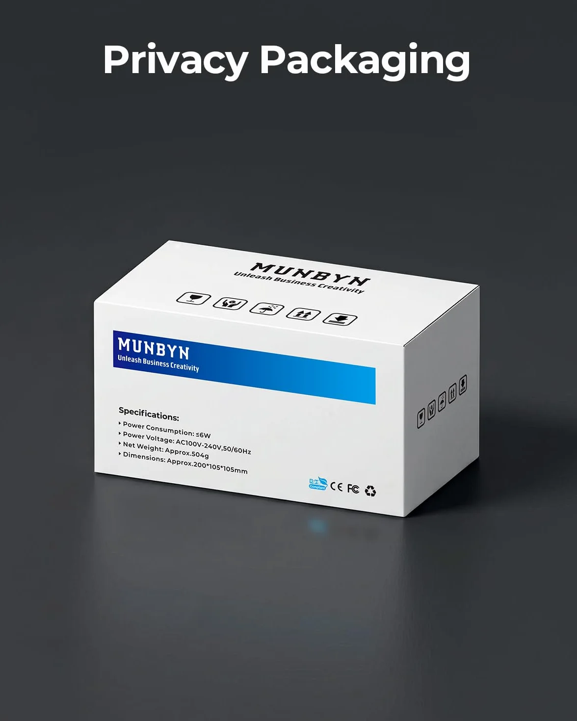 MUNBYN LED Detector de Billetes Falsos UV, Comprobador de Dinero Portátil Recargable con Luz UV y Blanca