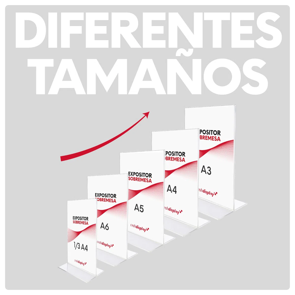 Expositor Metacrilato A3 Vertical - Pack 6unid | Porta Menus Sobremesa Resistente y Fácil Limpieza | Expositor Sobremesa para Publicidad de Tiendas y Cartas de Restaurante
