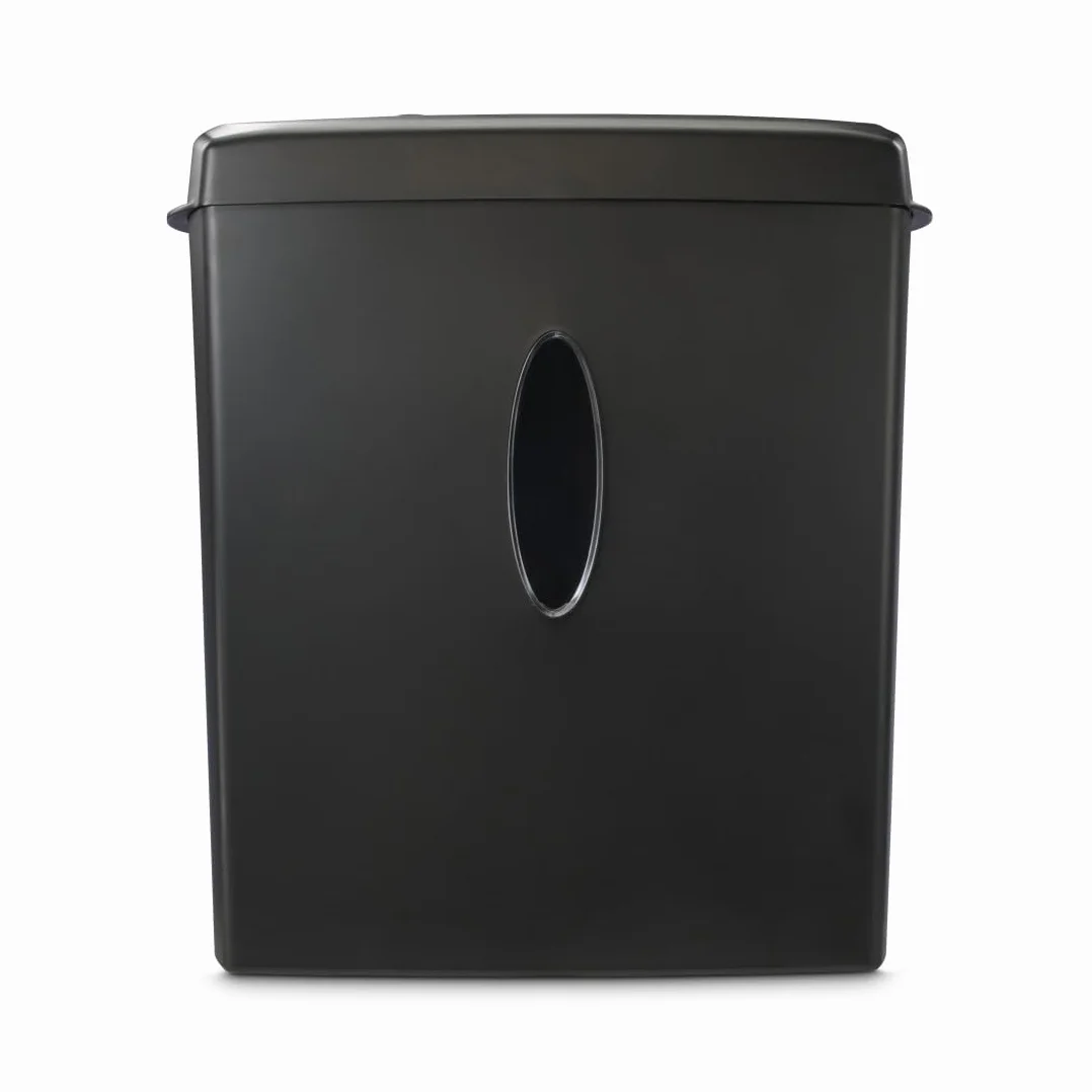 Hama | Destructora de Papel Corte Transversal 10 Hojas DIN A4 P4 (Trituradora de Documentos GDPR para CD DVD Tarjetas, E-3, P-4, T-4, antiatasco automático, 15 L) Negro
