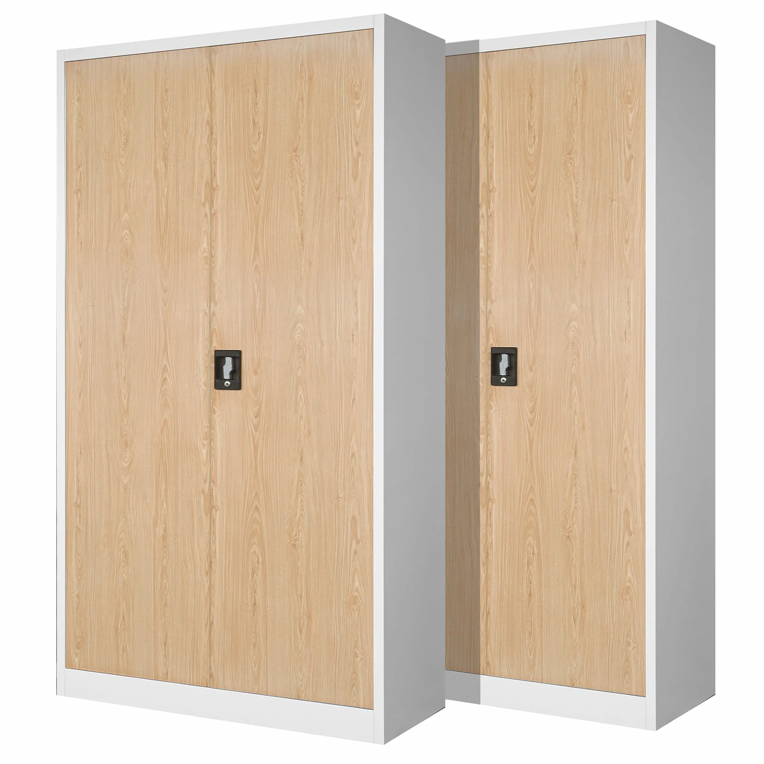 Archivador Metálico 4 Estantes Armario de Oficina 195 cm x 90 cm x 40 cm
