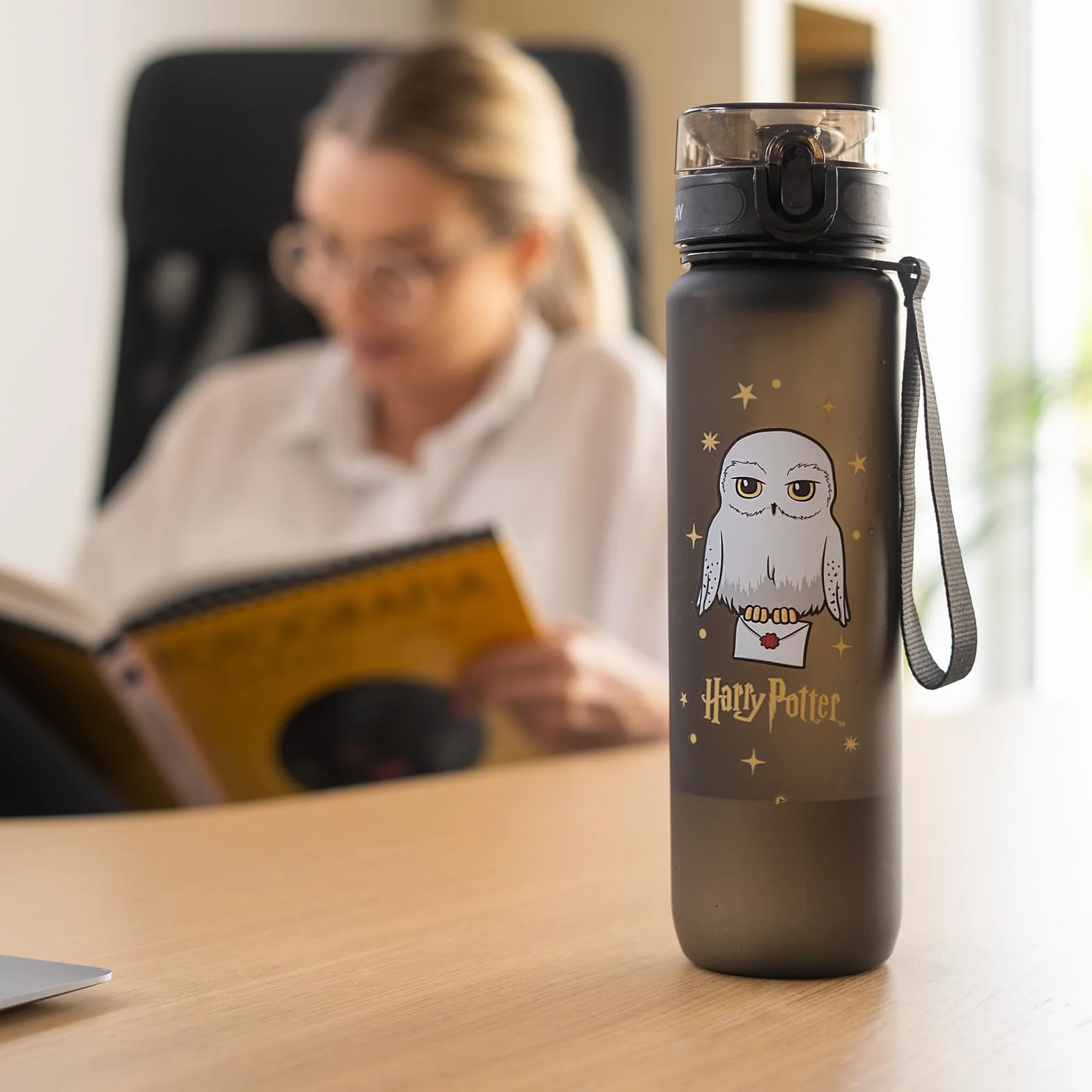 MOMO WAY Wizarding World Botella De Agua Tritan Reutilizable Deportiva Sin BPA Con Inserto De Fruta Para Niños Gimnasio Oficina Colegio Yoga Harry Potter 1000ml