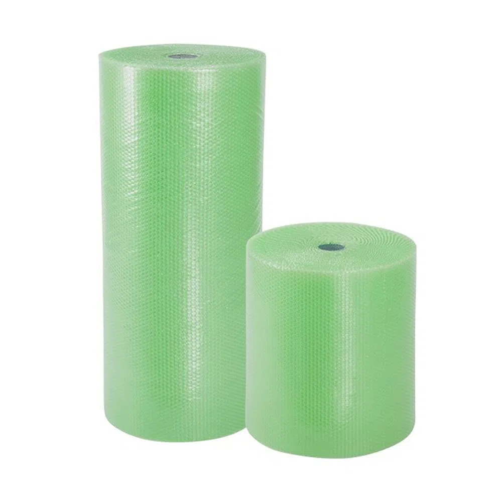 Propac Z-GREEN125 - Papel de burbujas reciclado, 70 g/m², color verde, 125 cm x 200 metros