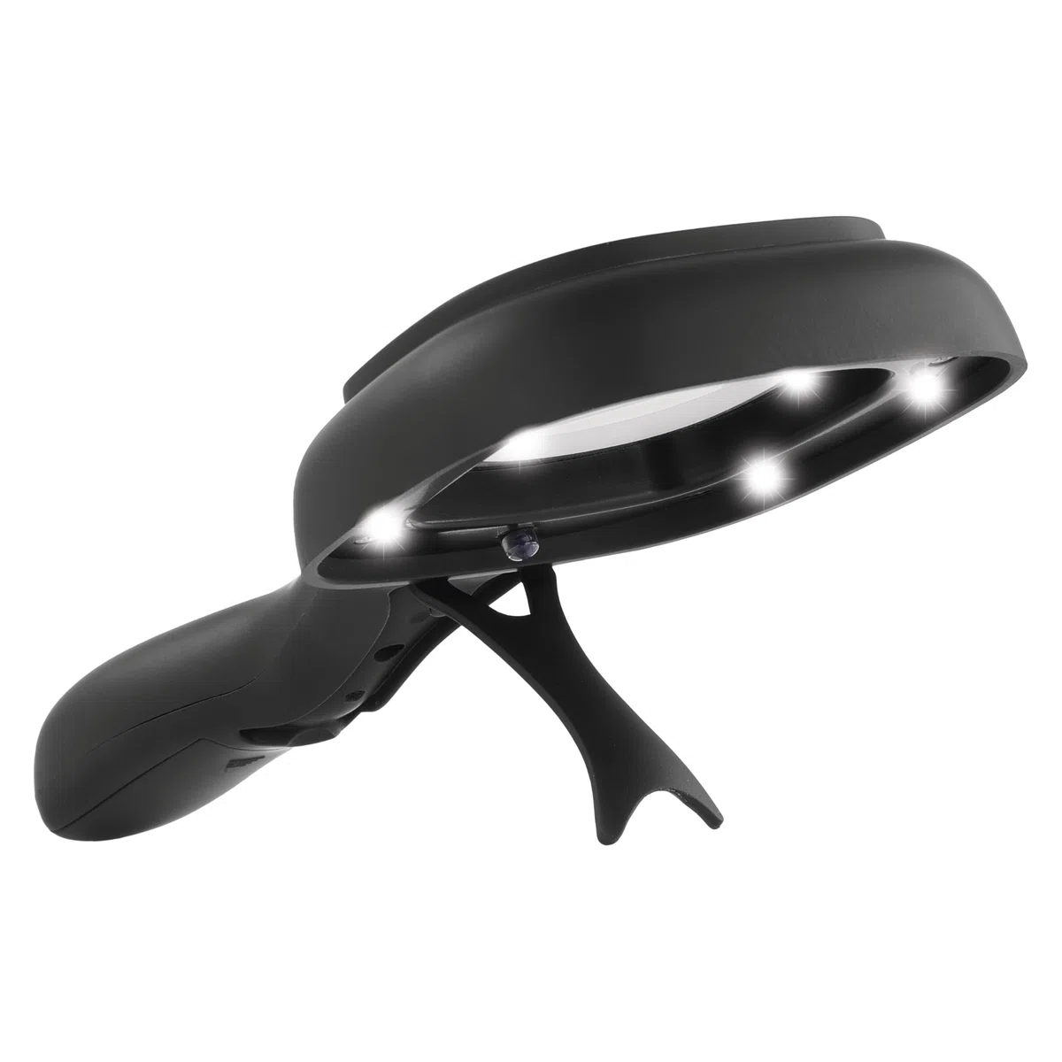 EMOS Lupa de Lectura LED con luz LED y UV, Zoom 2,5X, 10 Unidades, lupas de Mano iluminadas para Personas Mayores, Lectura, inspección, Monedas, Billetes, Pasatiempos, Incluye Estructura y Pilas