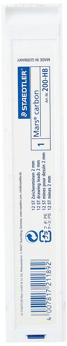 STAEDTLER 200-HB - Pack de 12 minas