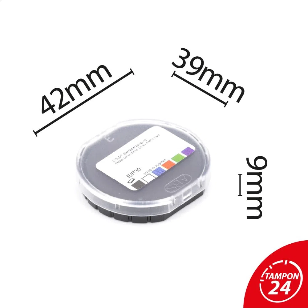 Cartucho de tinta para Colop Printer R30 | Cartucho Colop E/R30 (Pack de 10 - Negro)