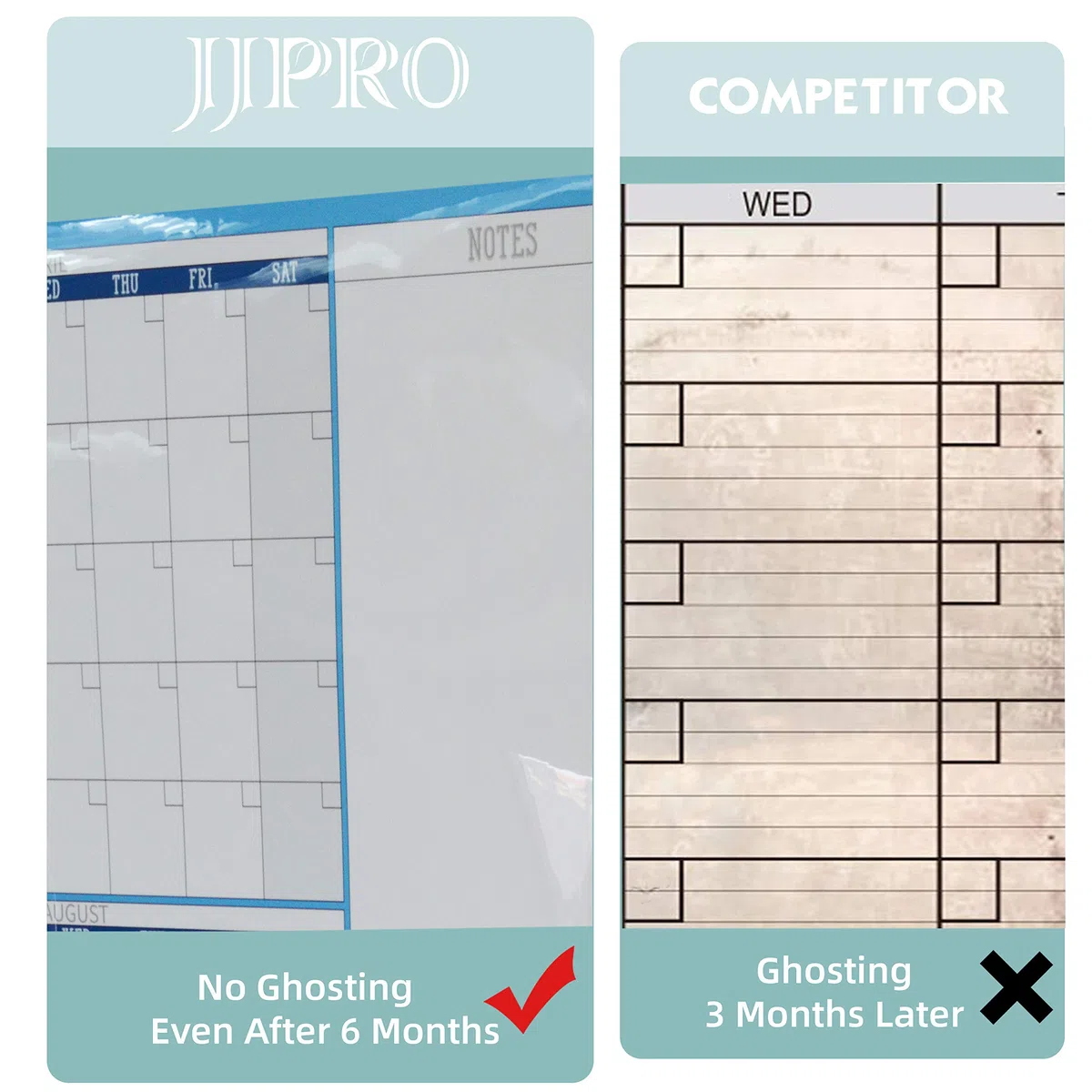 Calendario de pared grande de borrado en seco, 38 x 72 pulgadas, calendario anual reutilizable 2024 sin fecha, póster anual gigante de pizarra blanca, calendario de oficina laminado jumbo de 12 meses