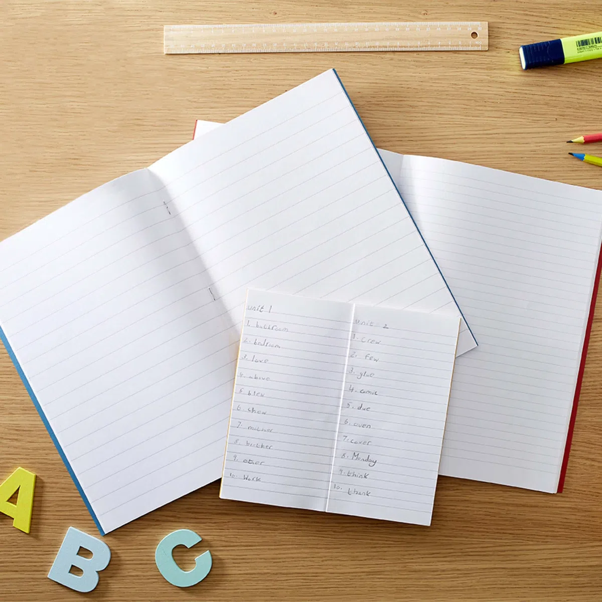 Rhino Cuadernos de ejercicios A4, 64 páginas/15 mm, 10 unidades, suministros de papelería para oficina y escuela, color naranja