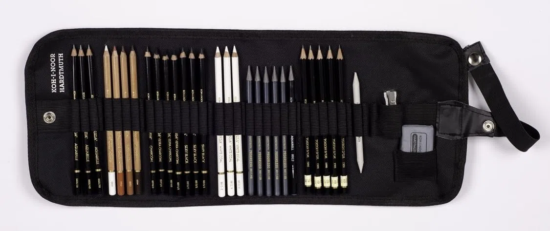KOH-I-NOOR Set de artista en estuche enrollable 8891 de 31 pulgadas 889100006TP