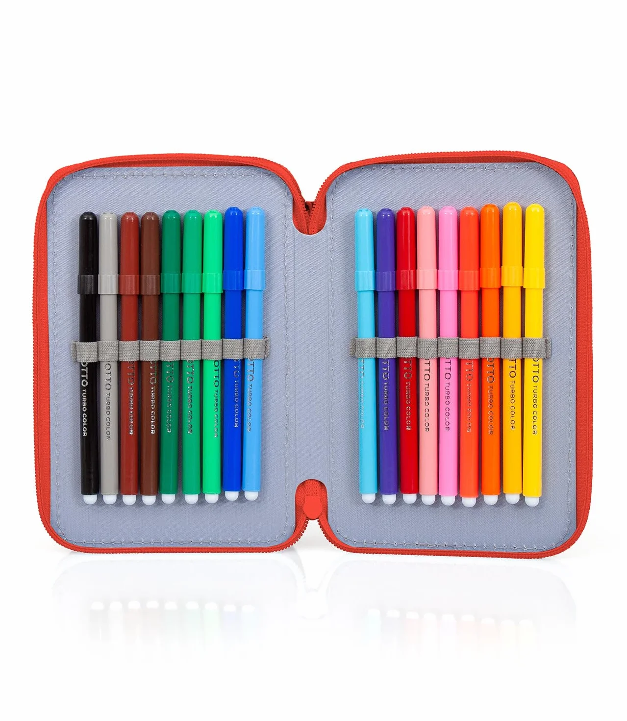 Estuche escolar 3 cremalleras Sonic The Hedgehog 3 Zip con 44 artículos (azul claro/rojo), 20×15×6 cm - Producto oficial SEGA, Cartuchera, turquesa, Contemporain