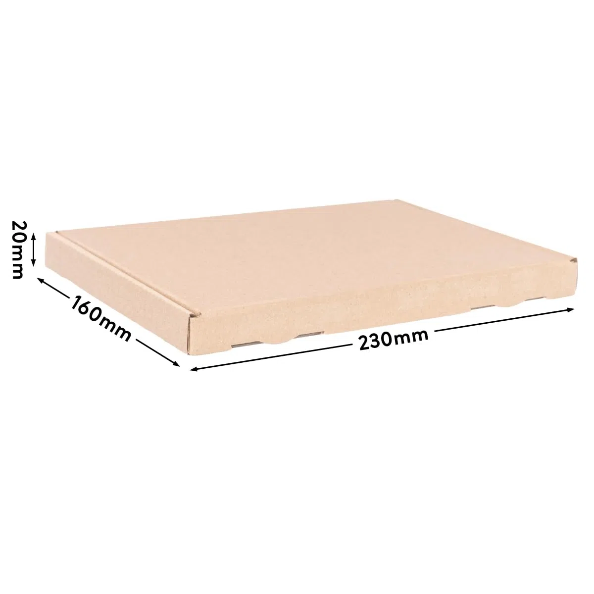 verpacking 200 grandes cajas de la carta 230x160x20mm Brown envío postal plegable caja GB-1 | caja plegable | embalaje plegable | grandes cajas de la carta