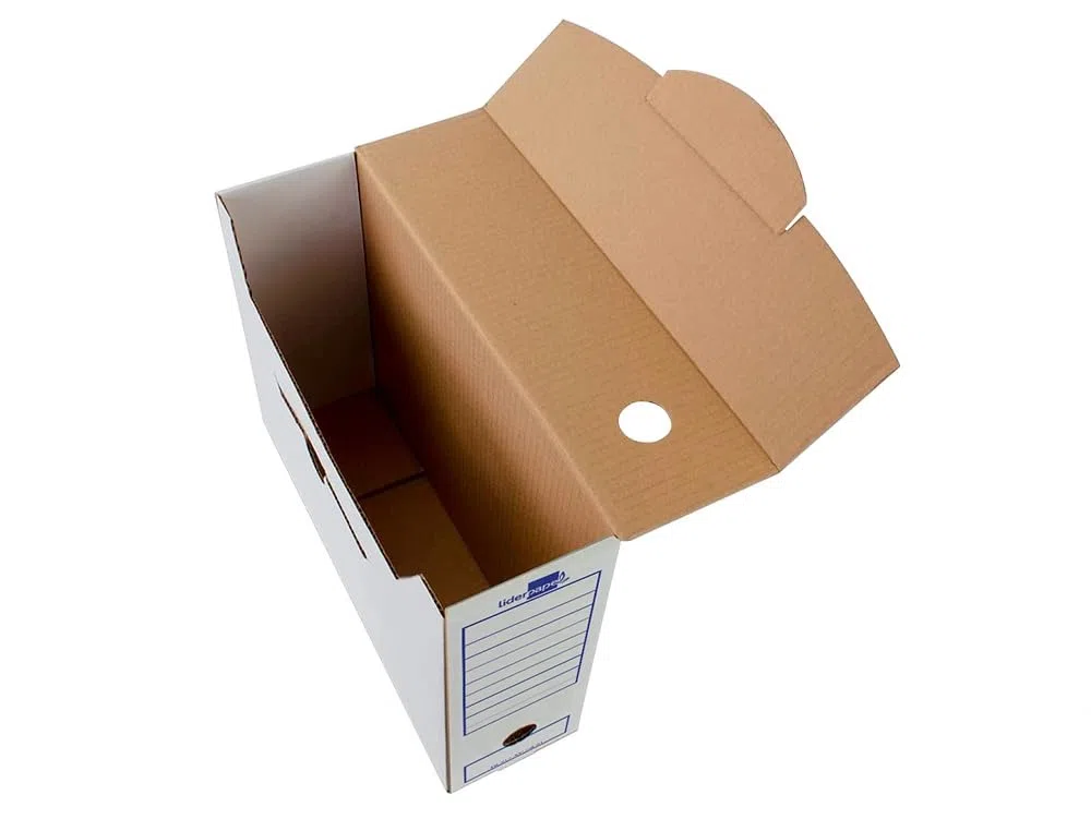 Archivo Definitivo Tamaño Folio Cartón 100% Reciclado de Fácil Montaje (Pack Ahorro 100 Unidades)