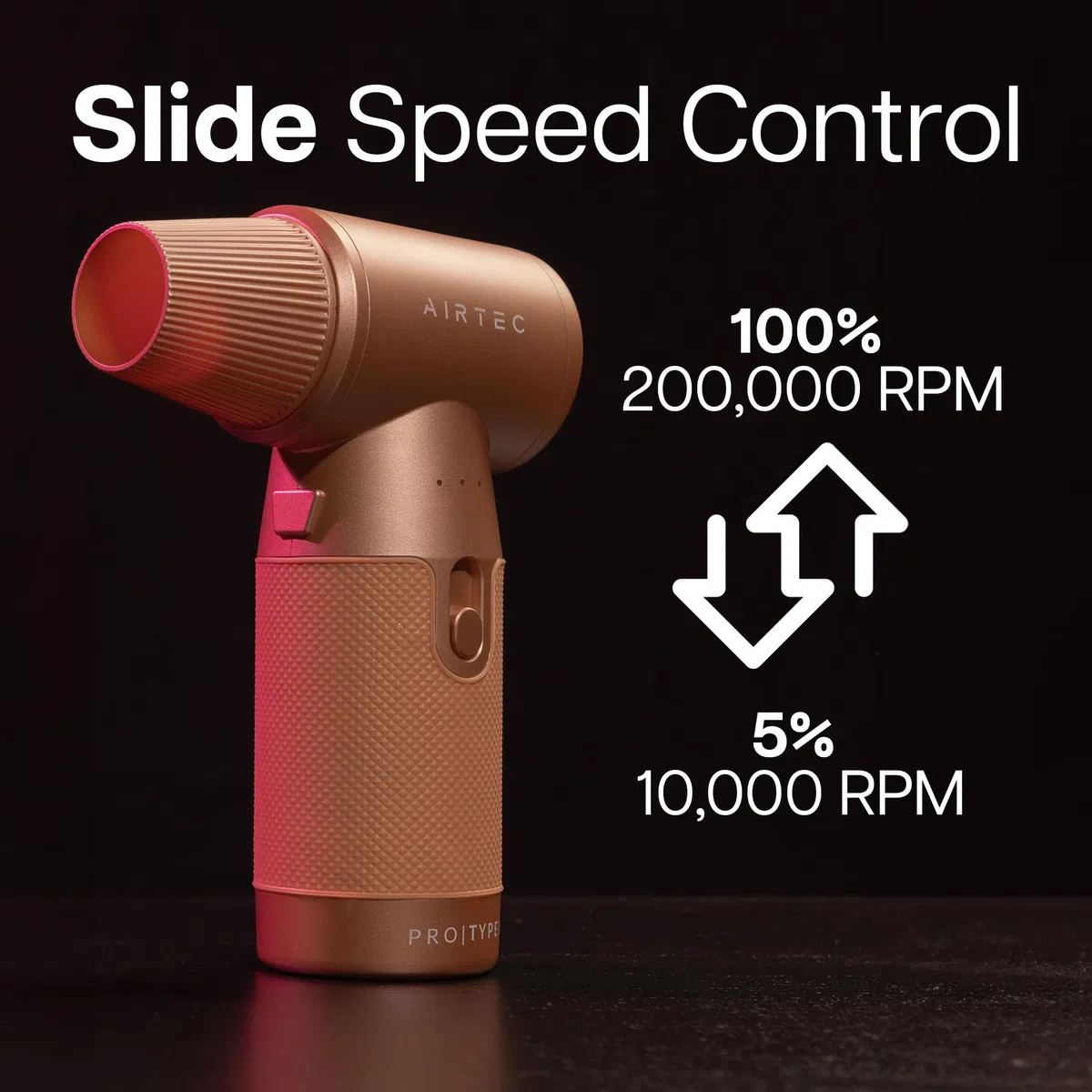 IT Dusters AirTec Ultra Soplador de Aire Inalámbrico Recargable para PC y Electrónica, para Teclado, Portátil y Consola, Alternativa al Aire Comprimido en Lata