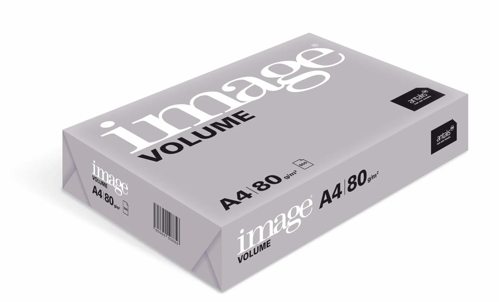 Image Volume - Papel blanco A4 80 g/m² Multifunción - Caja de 5 paq x 500 hojas