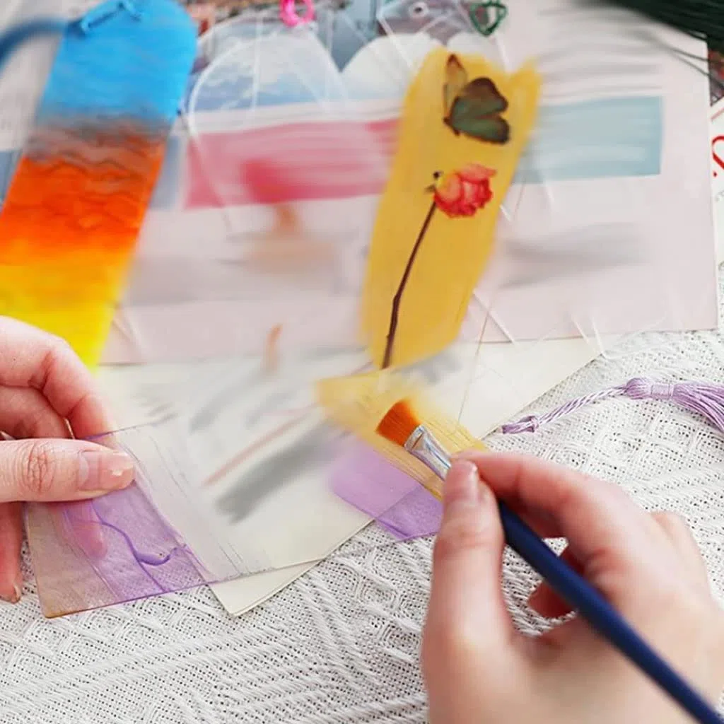 PAASHE marcapáginas Marcapáginas de 30 uds, marcadores de página acrílicos de Moda DIY con borlas, marcadores de página de Lectura para Estudiantes, marcadores de página, papelería Retro Elegante