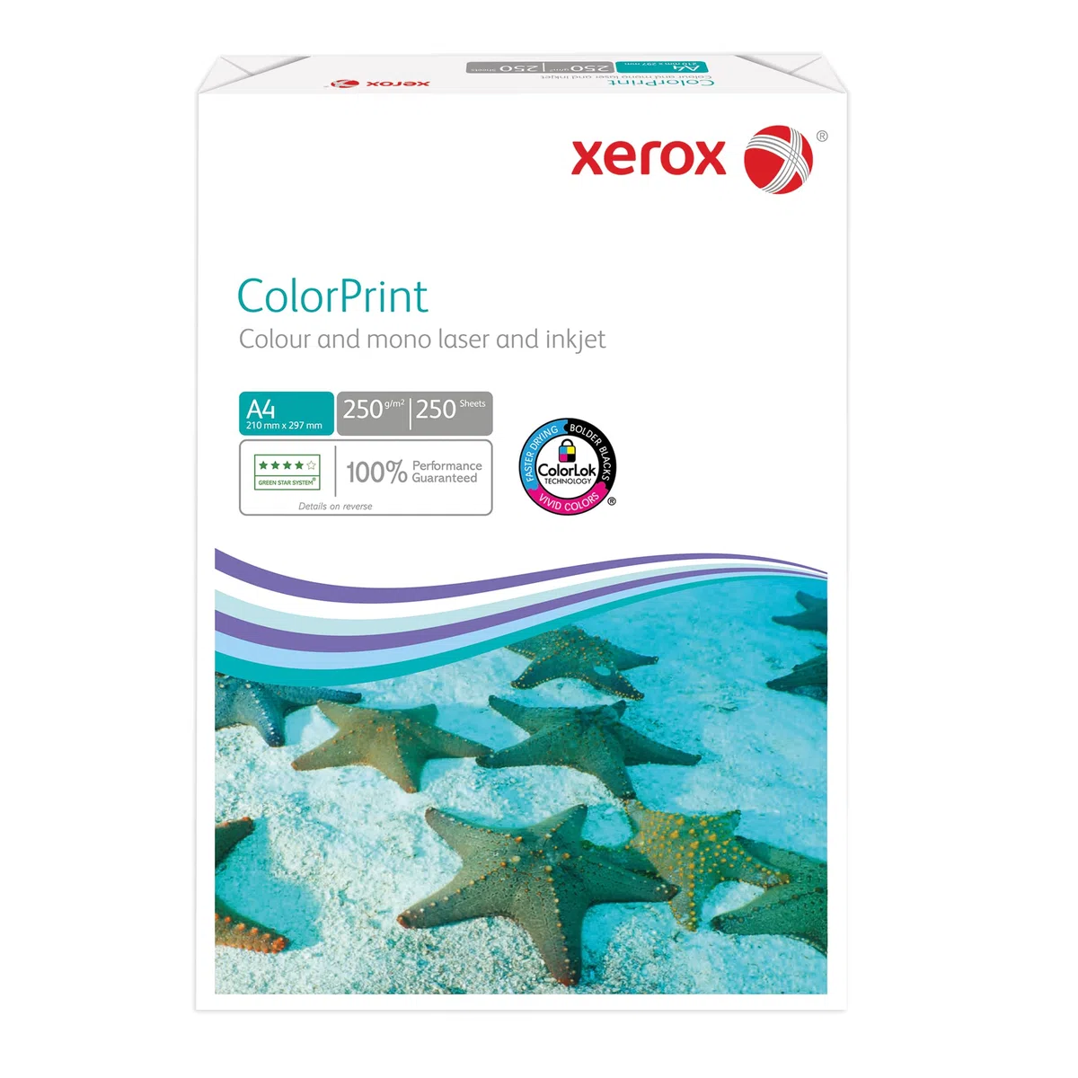 Xerox Colorprint 003R95414 Premium - Papel para impresora láser a color, 250 g/m², A4, FSC Mix Credit, 1 paquete (250 hojas), color blanco