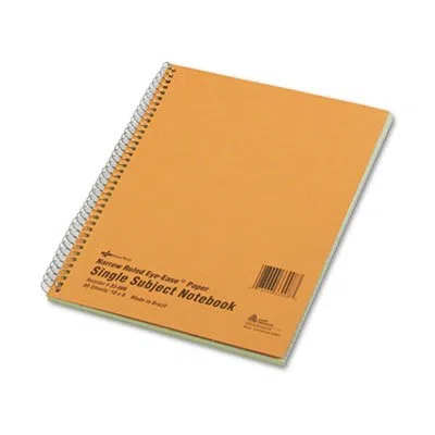 National Brand 1-Subject Notebook, 8" x 10", Narrow Ruled, 80 Sheets (2 Pack)