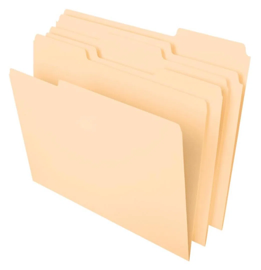 Pendaflex carpetas de archivo, 1/3 Tab, Manila, A4, 100 por caja (65213)