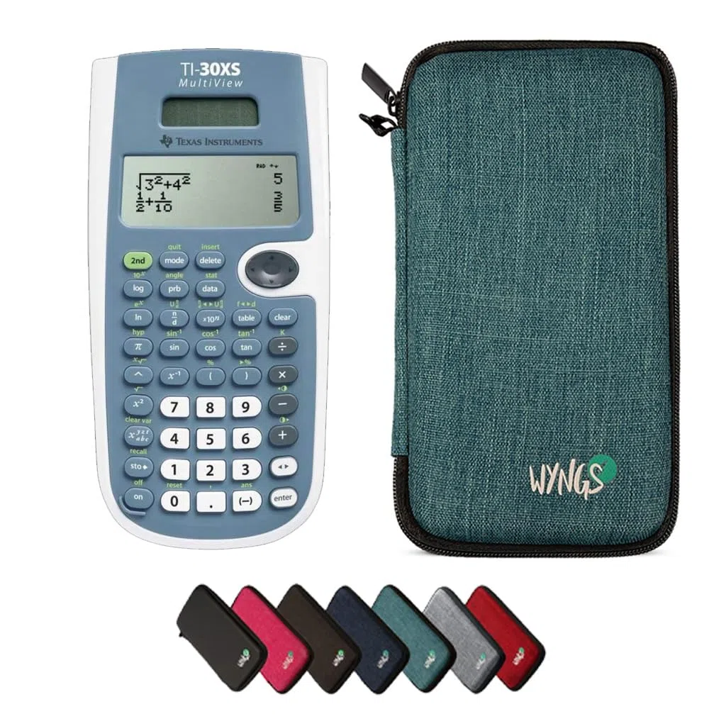 CALCUSO Paquete Básico Turquesa con Calculadora TI-30XS MultiView