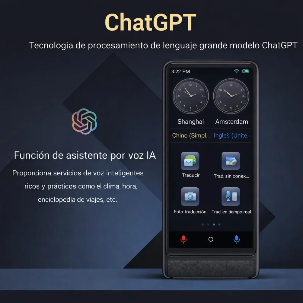 California, Traductor de Idiomas Instantáneo de Voz 2026, Traductor Simultáneo Sin WiFi, Pantalla Táctil 4 Pulgadas, Aleación de Aluminio, 142 Idiomas Online 22 Offline, Traductor Portátil