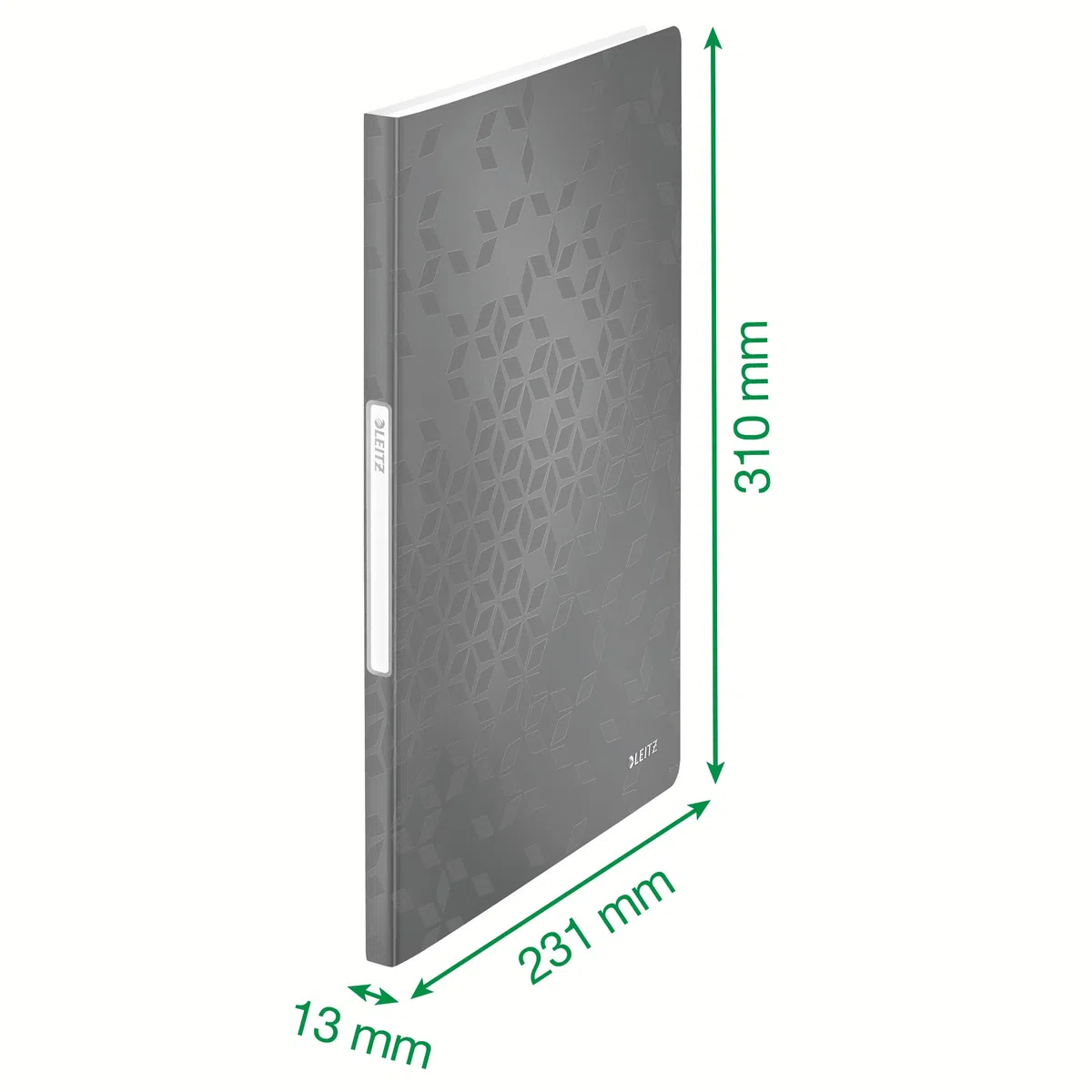 Leitz WOW 46320054 WOW - Carpeta con 40 fundas transparentes para 80 hojas, formato A4, 10 unidades, color verde