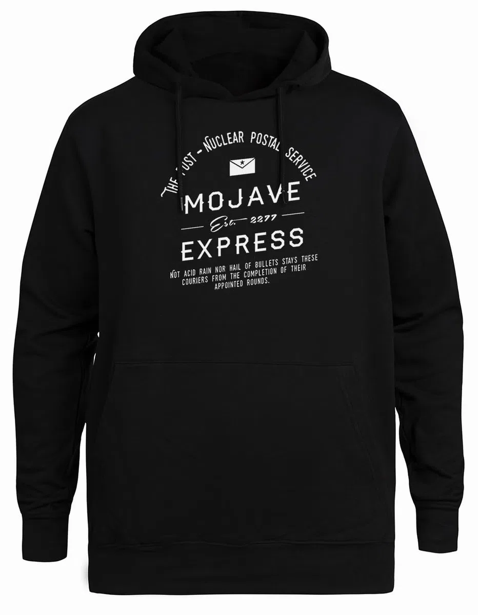 Mojave Express - The Post Nuclear Postal Service Chaqueta con Capucha Ecológica Unisex Negra