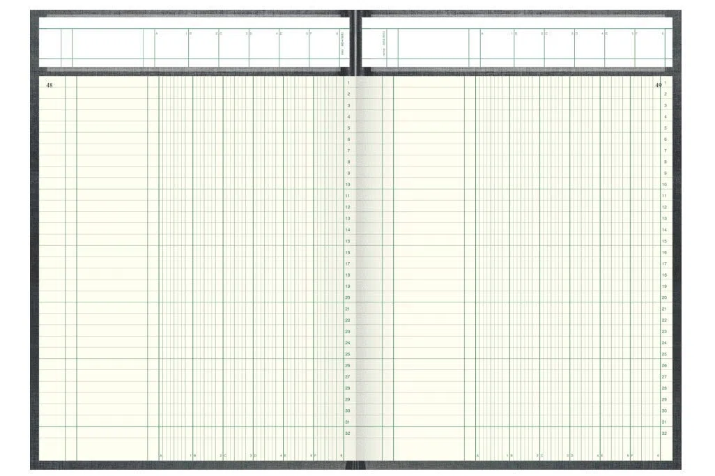 KÖNIG & EBHARDT Spaltenbuch DIN A4, 6 Spalten, 144 Blatt
