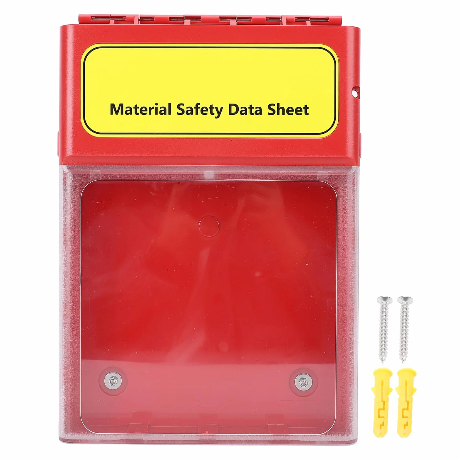 SIXRUN Caja Visual MSDS, Materiales de PC ABS PA de Alta Resistencia, Resistente Al Agua y Al Polvo para Almacenamiento Seguro de Documentos MSDS, Ideal para Uso Industrial y de Laboratorio