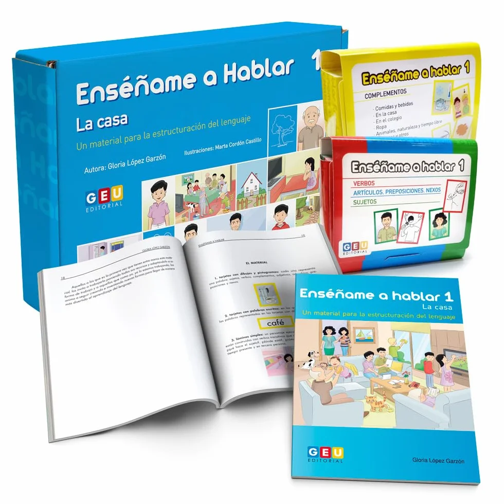 Enséñame a hablar / Editorial GEU / Aprendizaje del lenguaje / Mejora la comprensión / Con tarjetas ilustradas