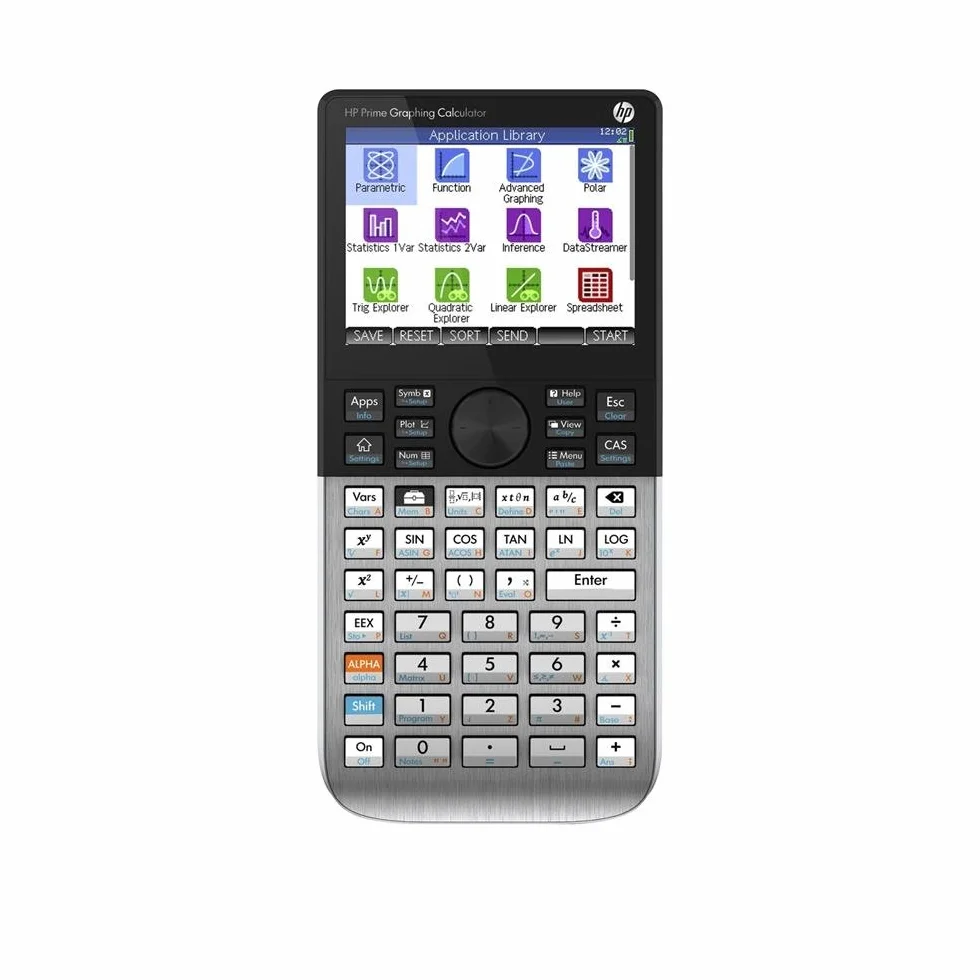 HP Prime - Calculadora gráfica, Flash, Puerto USB, Batería, Plata