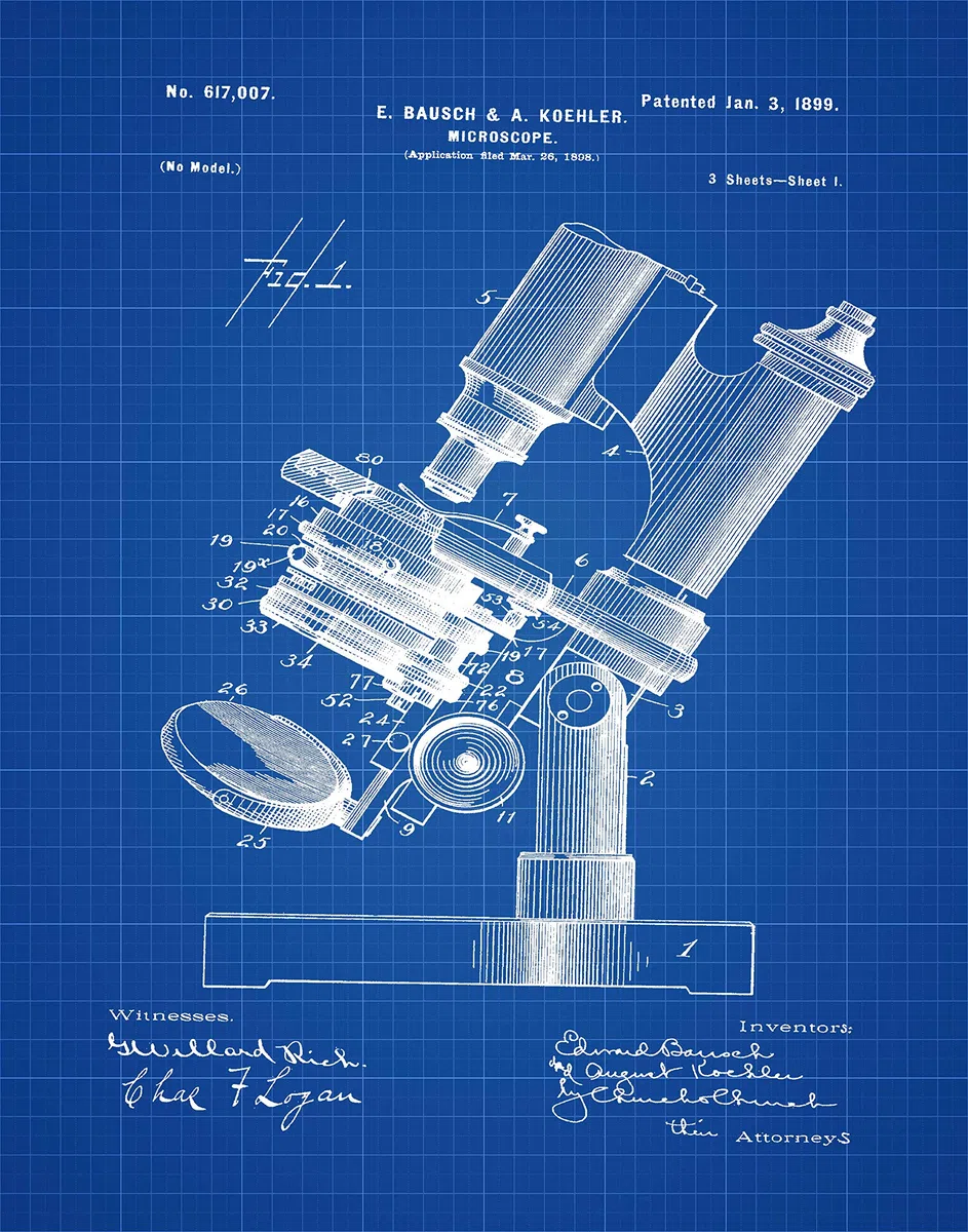Science Posters Science Decor Laboratory Inventions Scientist Posters Scientist Prints Science Prints Scientific Inventions WB380-WB385 (21cm x 30cm, Blueprint)