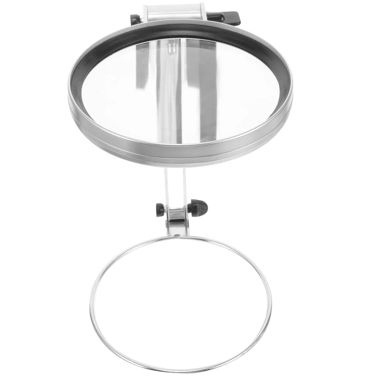Cabilock Lupa de Escritorio Plegable Soporte Ajustable y Luz LED para Lectura, Trabajos Manuales y Reparaciones, Lente Acrílica, Diseño Compacto, Adecuado para Bordado y Costura