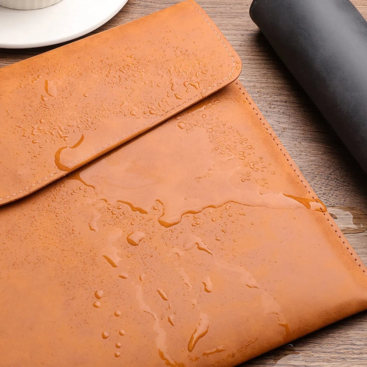 Clasificadores Carpeta de archivos de papel A4, 10 Uds., bolsa de documentos de cuero, botón de presión grueso, organizador de facturas de contrato, carpeta de gran capacidad Premium Carpeta acordeón(