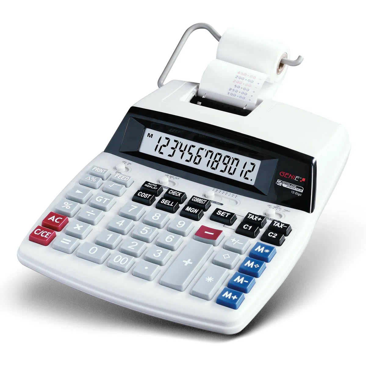 Genie D69 Plus Calculadora Impresora Blanco