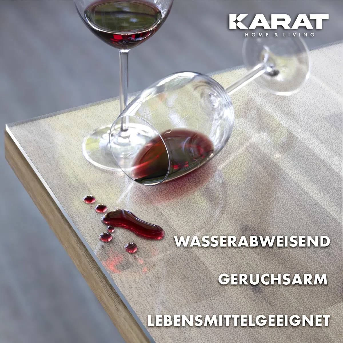 KARAT Protector de mesa transparente mate con borde recto, mantel a medida, tamaño a elegir, lámina protectora mate, protector de mesa (Imperial, ancho 90 x largo: 160 cm)