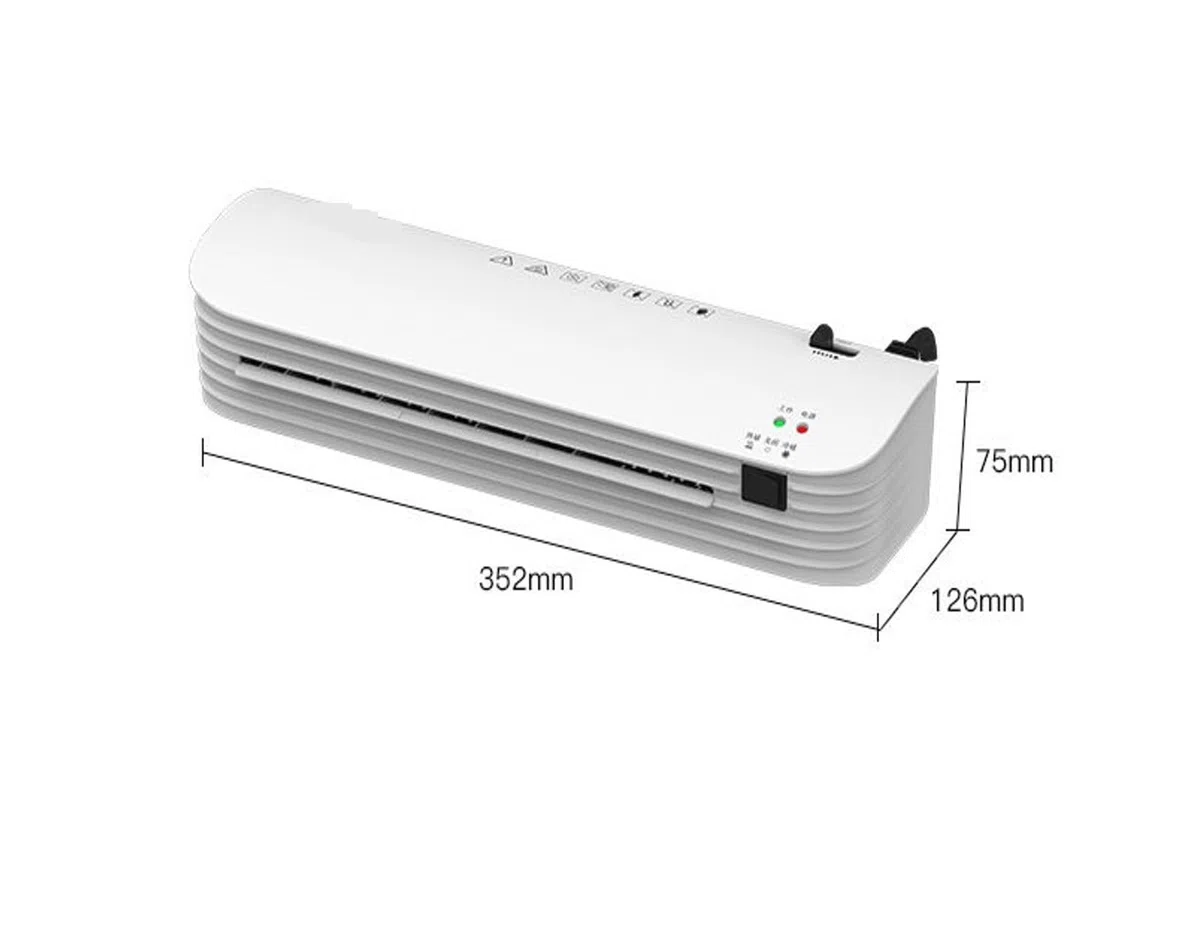 Plastificadora, Máquina laminadora en caliente y en frío de rollos, profesional, for documentos, fotografías y papel tamaño A4