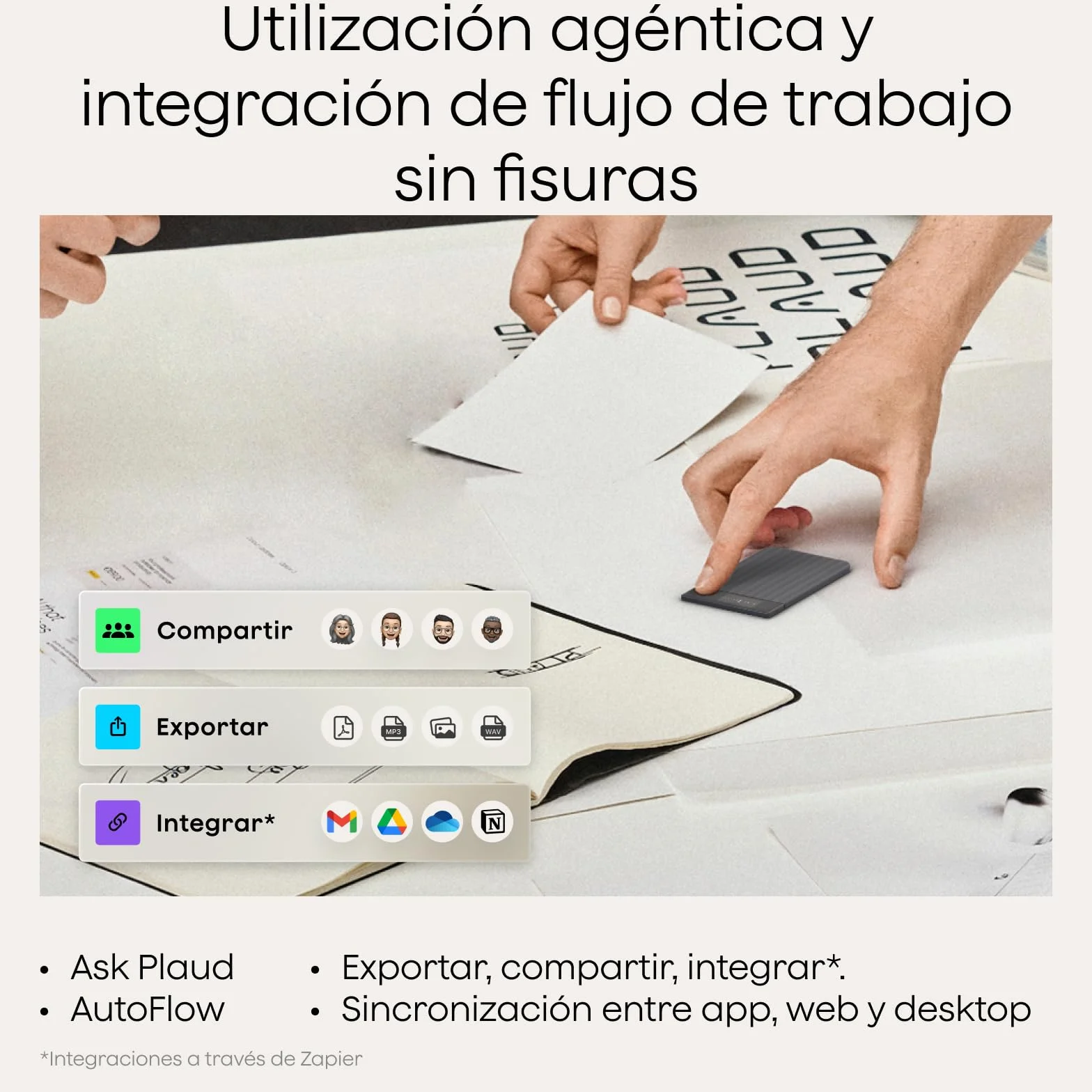 Plaud Note Pro Grabadora de Voz AI con Funda Transcripción IA Resúmenes Multidimensionales Grabación Dual Inteligente 50 Horas