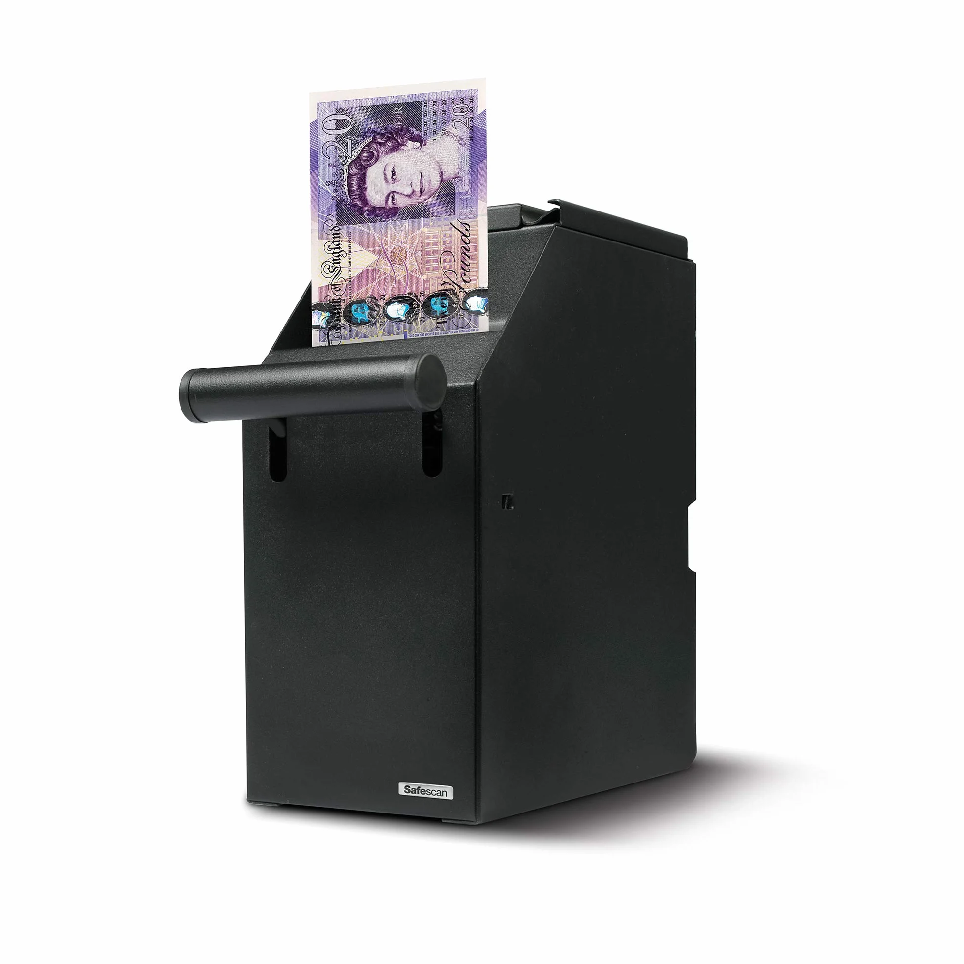 Safescan 4100 Caja para dinero negra que permite almacenar billetes de forma segura - Almacena hasta 300 billetes - Se coloca debajo de un mostrador - Se puede instalar cerca del cajón portamonedas